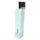 Beaker Dispenser Stainless Steel White