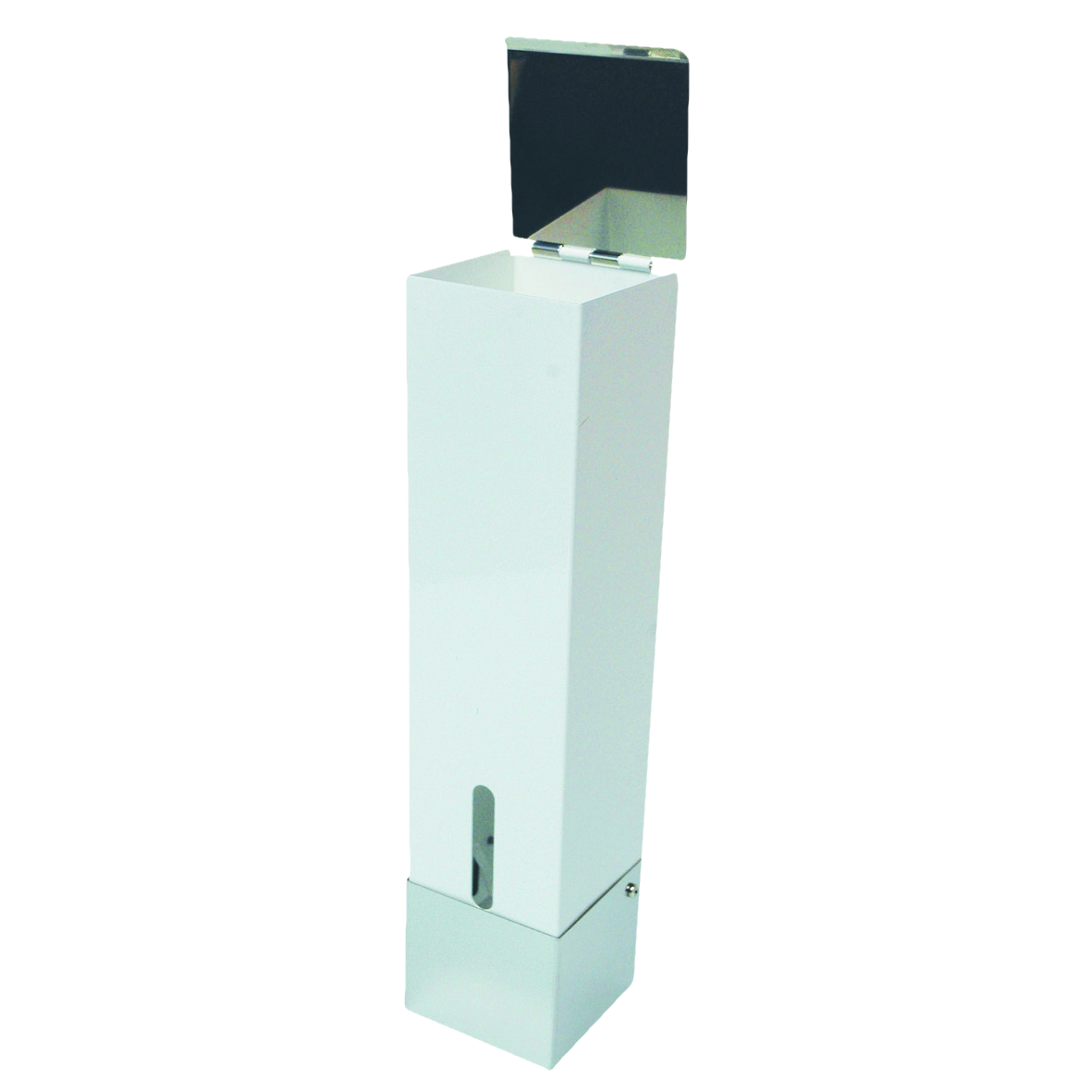 Beaker Dispenser Stainless Steel White