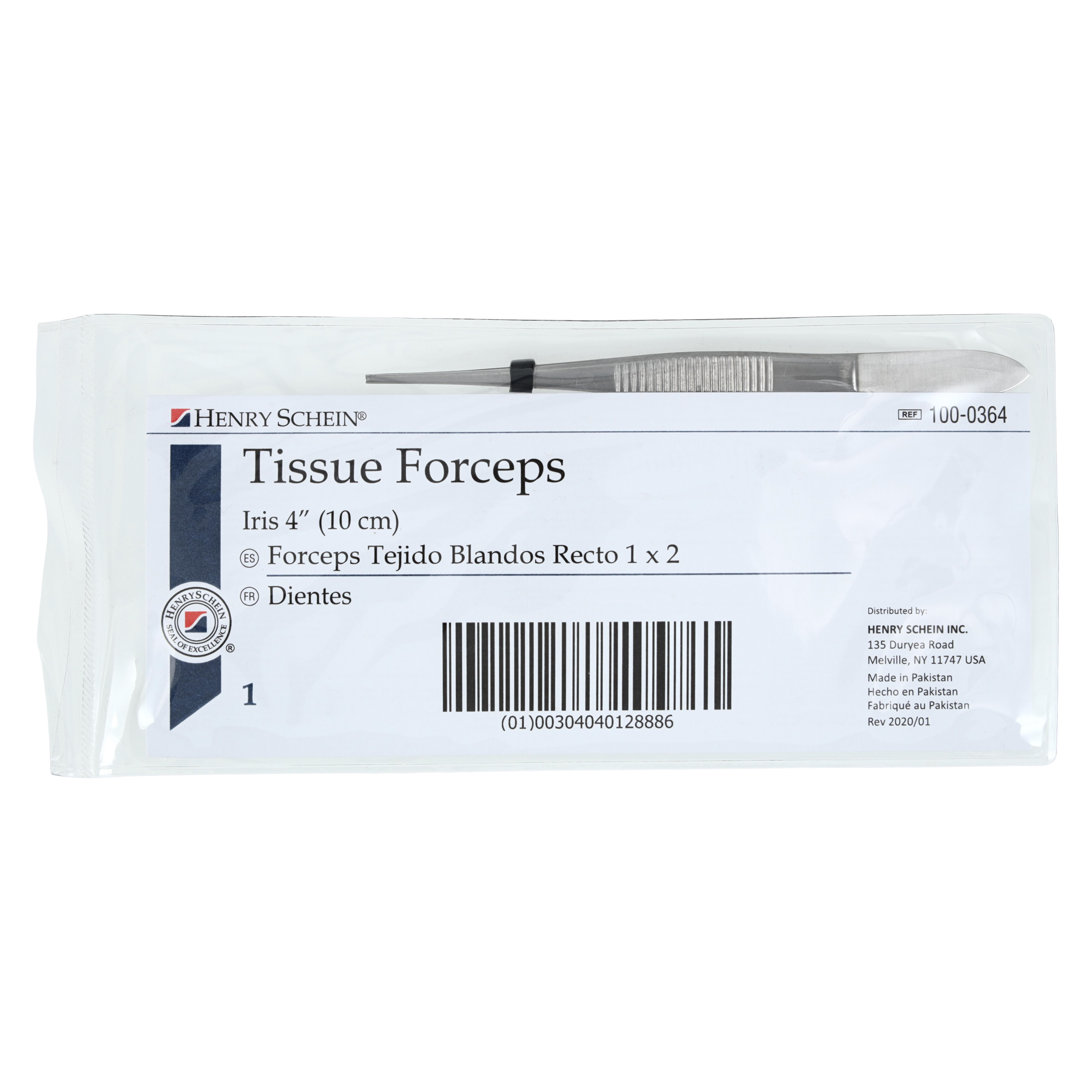 Iris Forcep Straight Ea