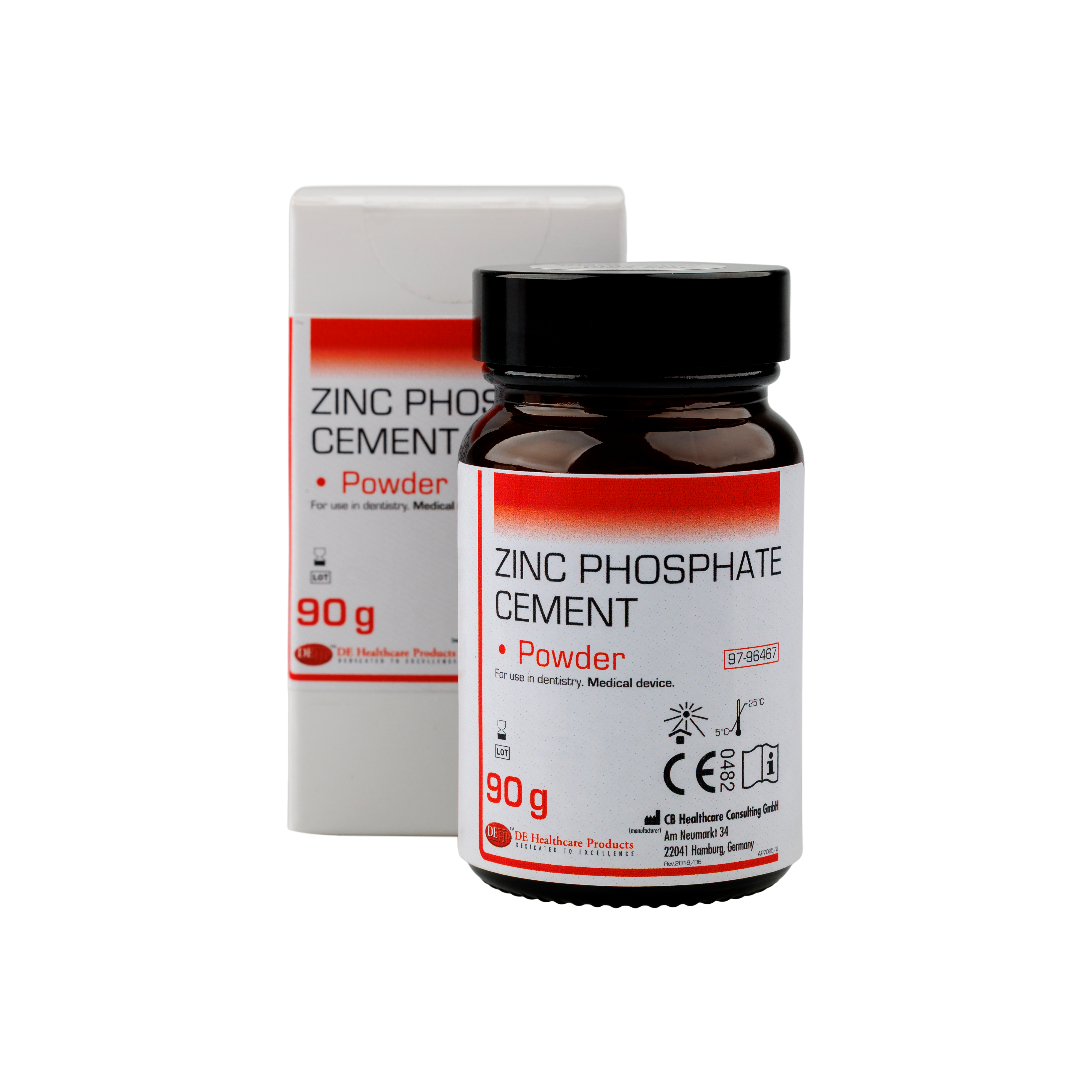 DEHP Zinc Phosphate Cement Powder 90g
