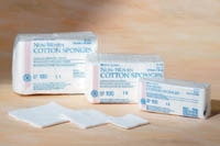 100% Cotton Non-Woven Sponge 2x2" 4 Ply Non-Sterile Square LF