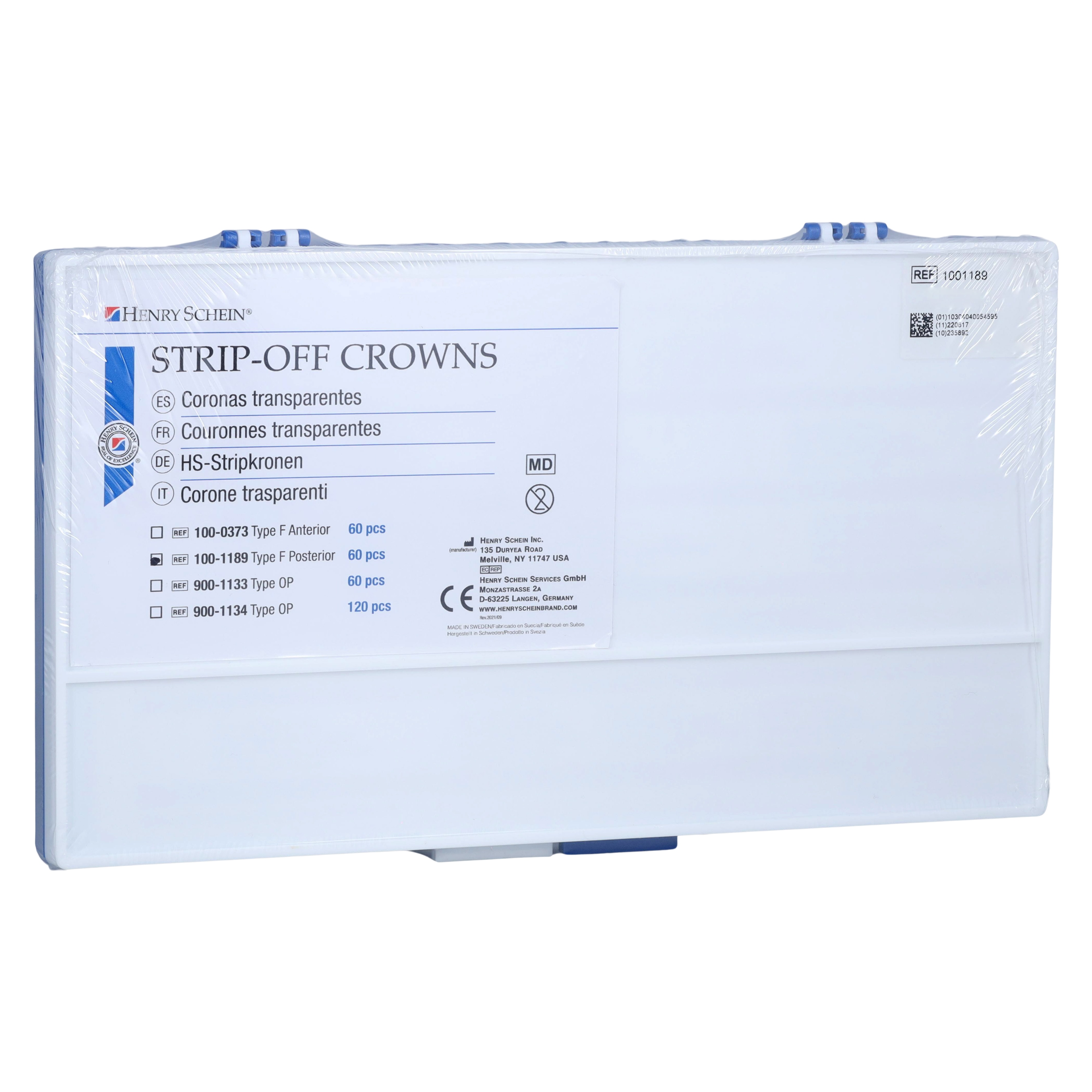 Strip Off Crown Form Size Assorted Set Posterior Ea