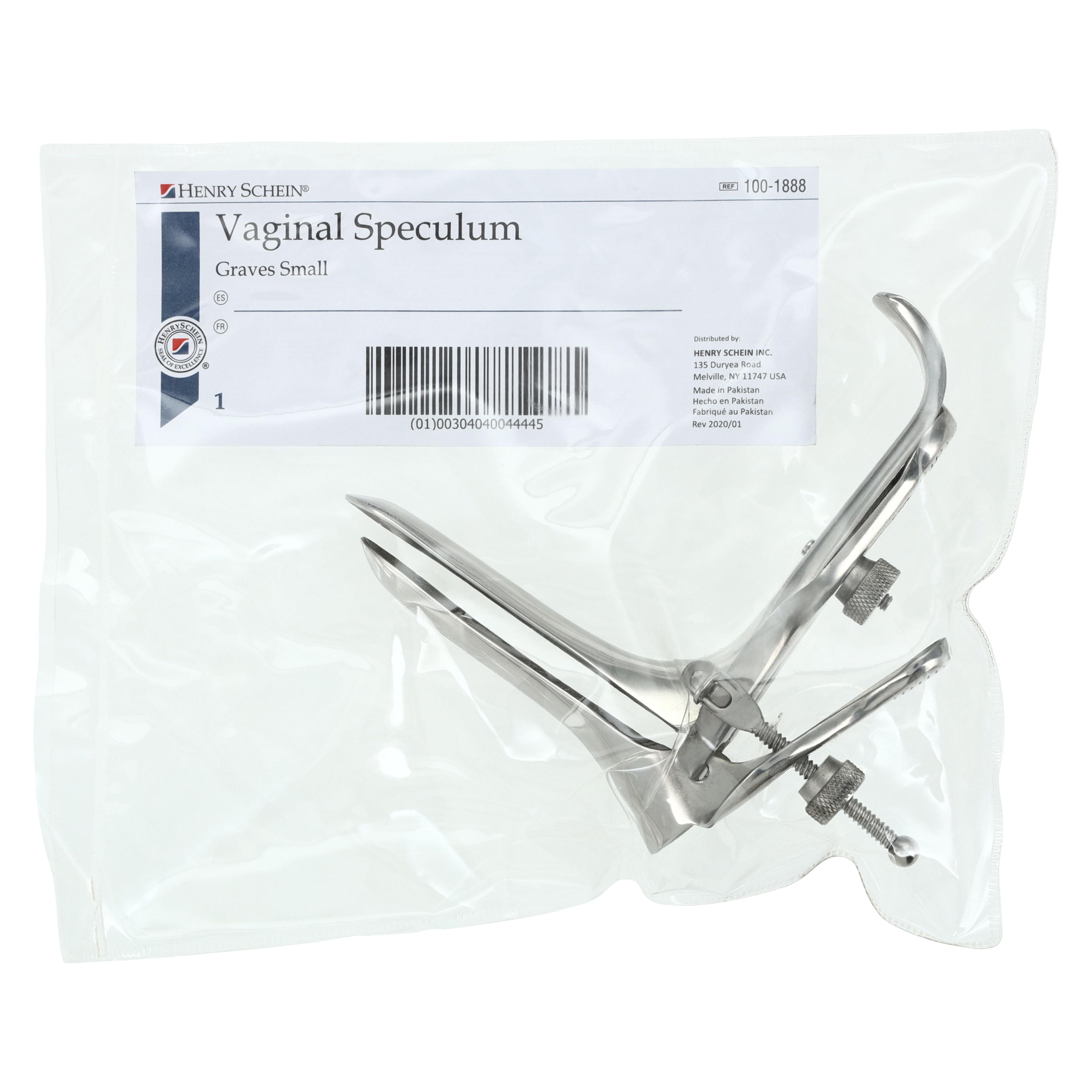 Graves Vaginal Speculum 21x85mm Small Ea