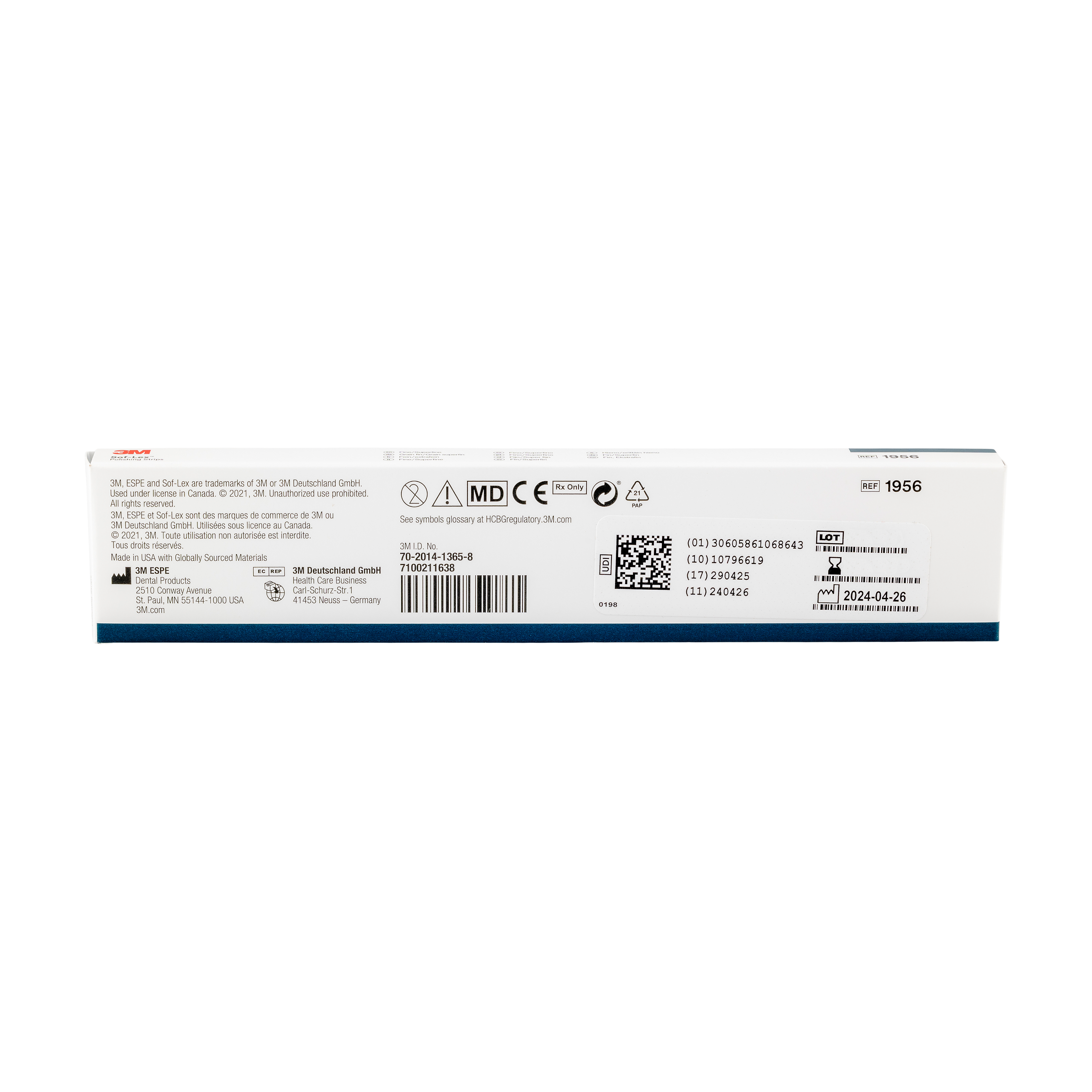 Solventum Sof-Lex Strip Fine Superfine 4mm 1956 120pk 21956 - Henry ...