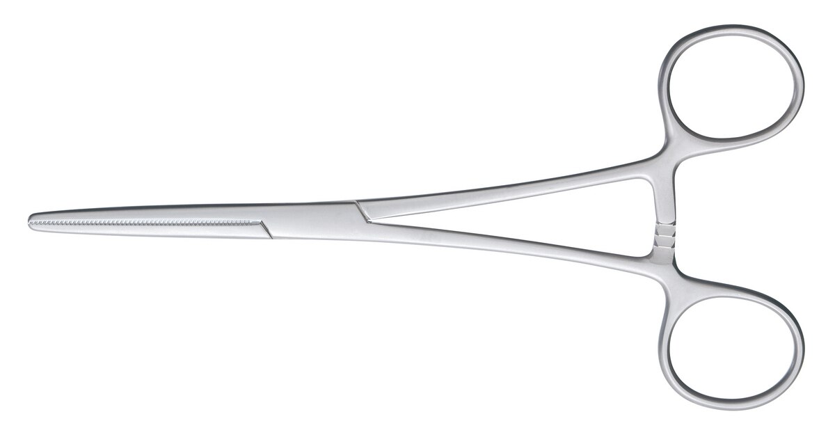 Arterieklem Pean, gebogen - Blue Banner 16 cm
