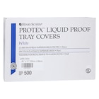Protex Tray Cover 8.5 in x 11 in White Poly Coated Disposable 500/Ca