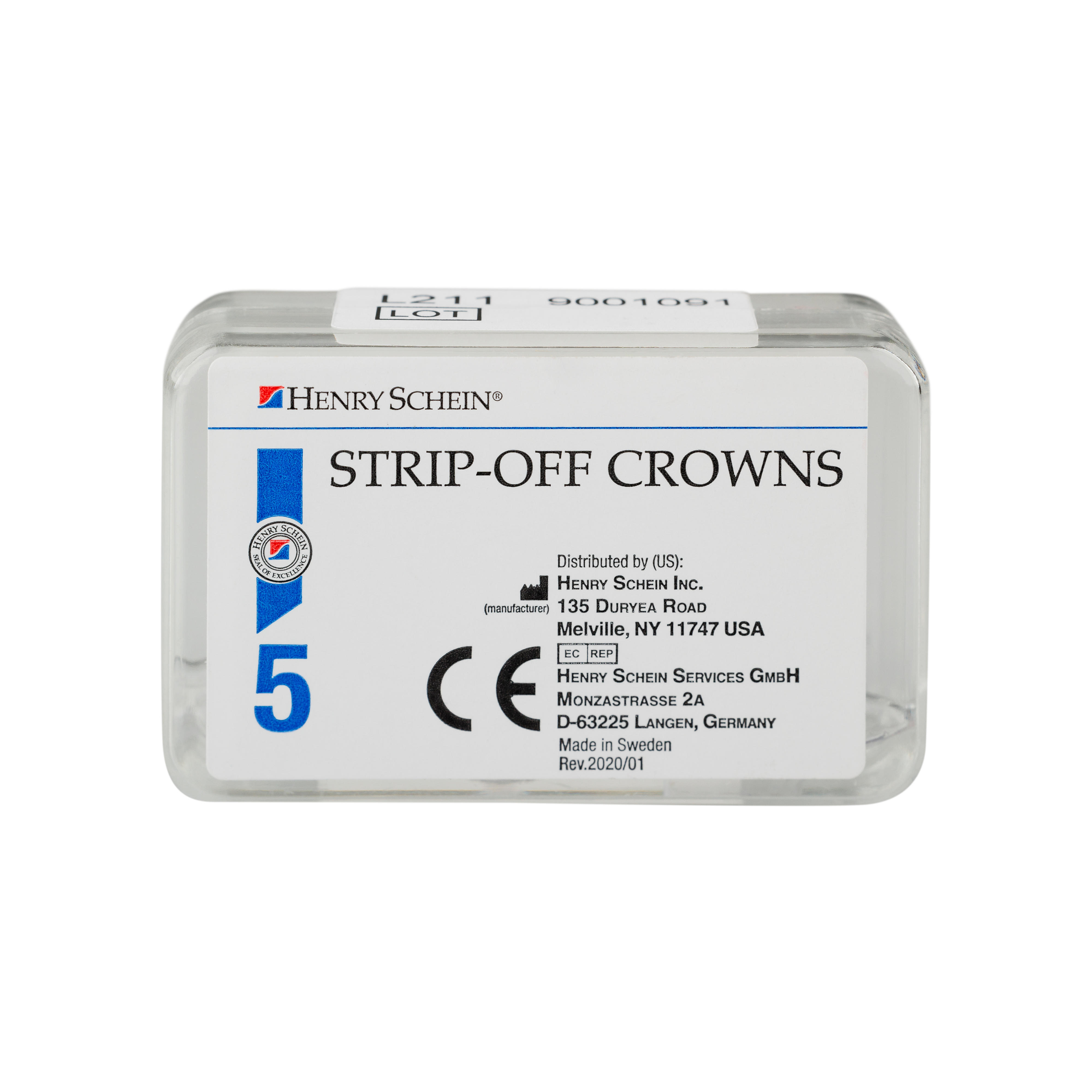 HS Transparent Crown Refill 211L 5pk