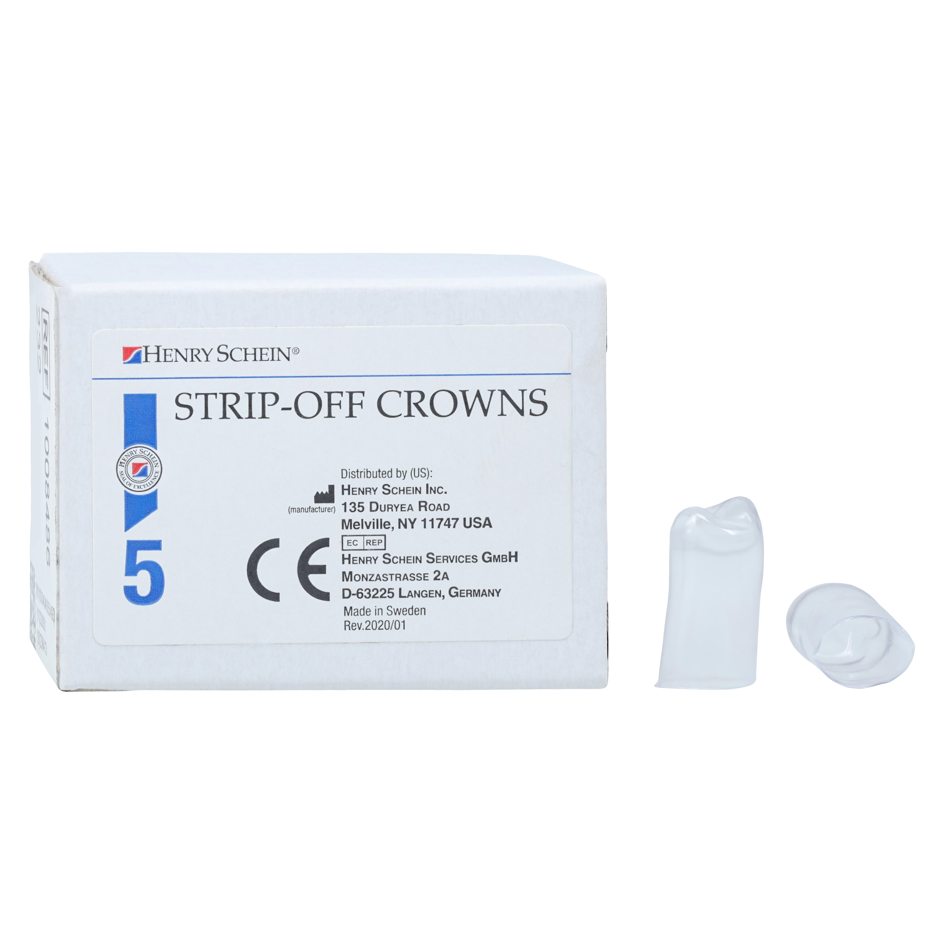 Strip Off Crown Form Size 142 Rep Crns Upper Right 1st Premolar Posterior 5/Pk