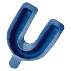 Acclean Single Arch Fluoride Trays Foam Large With Handle Blue 100/Pk