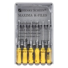 Maxima Hand K-File 21 mm Size 100 Stainless Steel Yellow 6/Bx