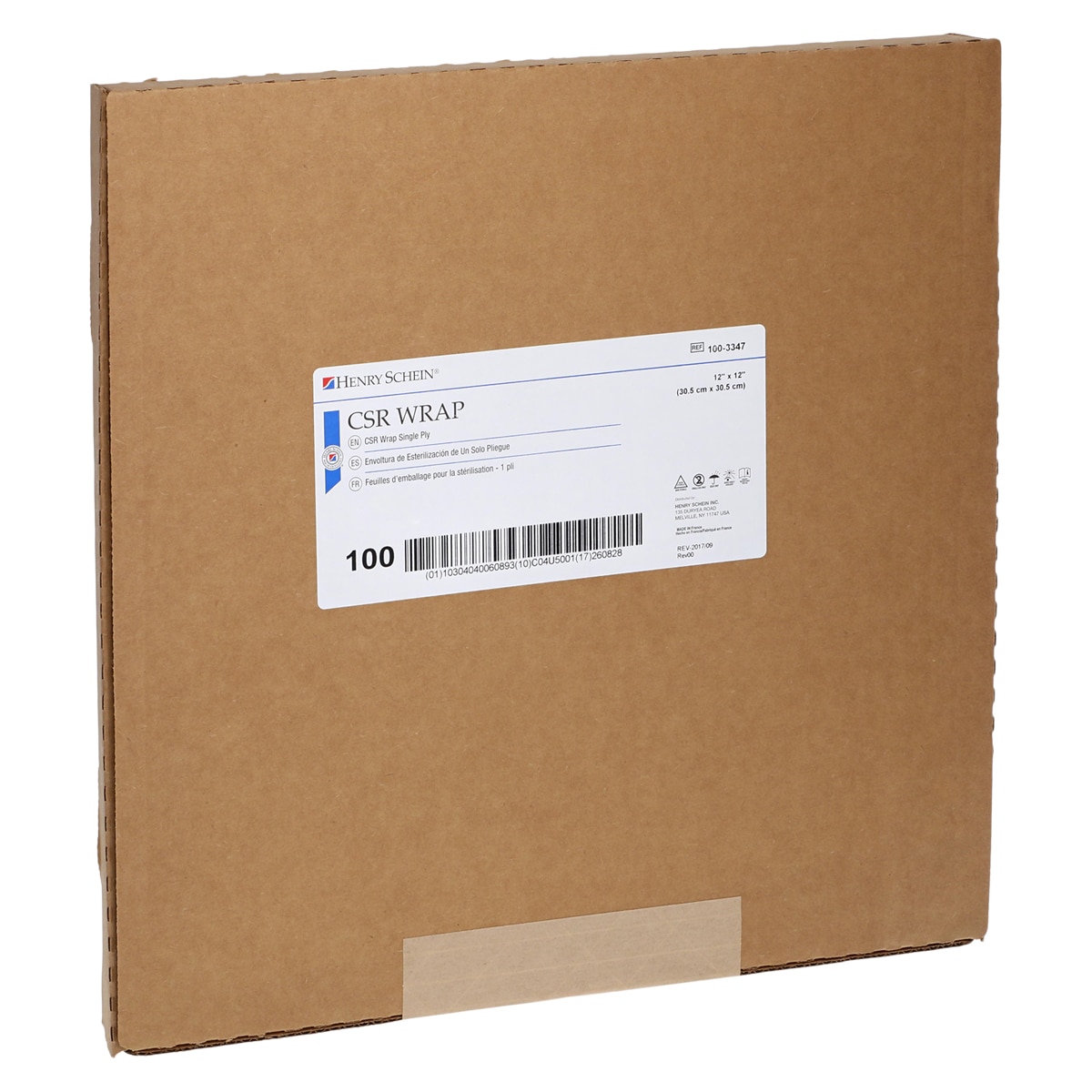 CSR Sterilization Wrap 12x12" 100/Bx