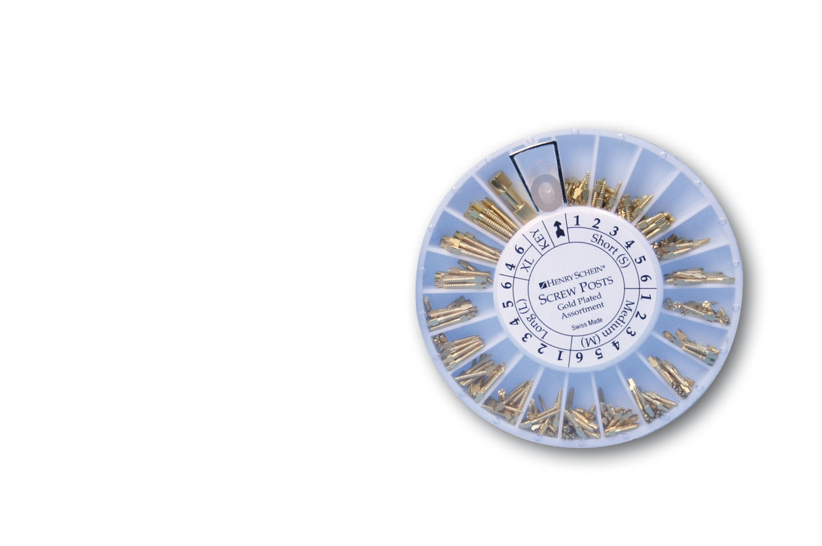 Screw Posts Gold Plated Assortiment - Assortiment