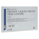 Protex Tray Cover 9.5 in x 12.37 in White Poly Coated Disposable 500/Bx