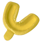 Acclean Single Arch Fluoride Trays Foam Small With Handle Yellow 100/Pk