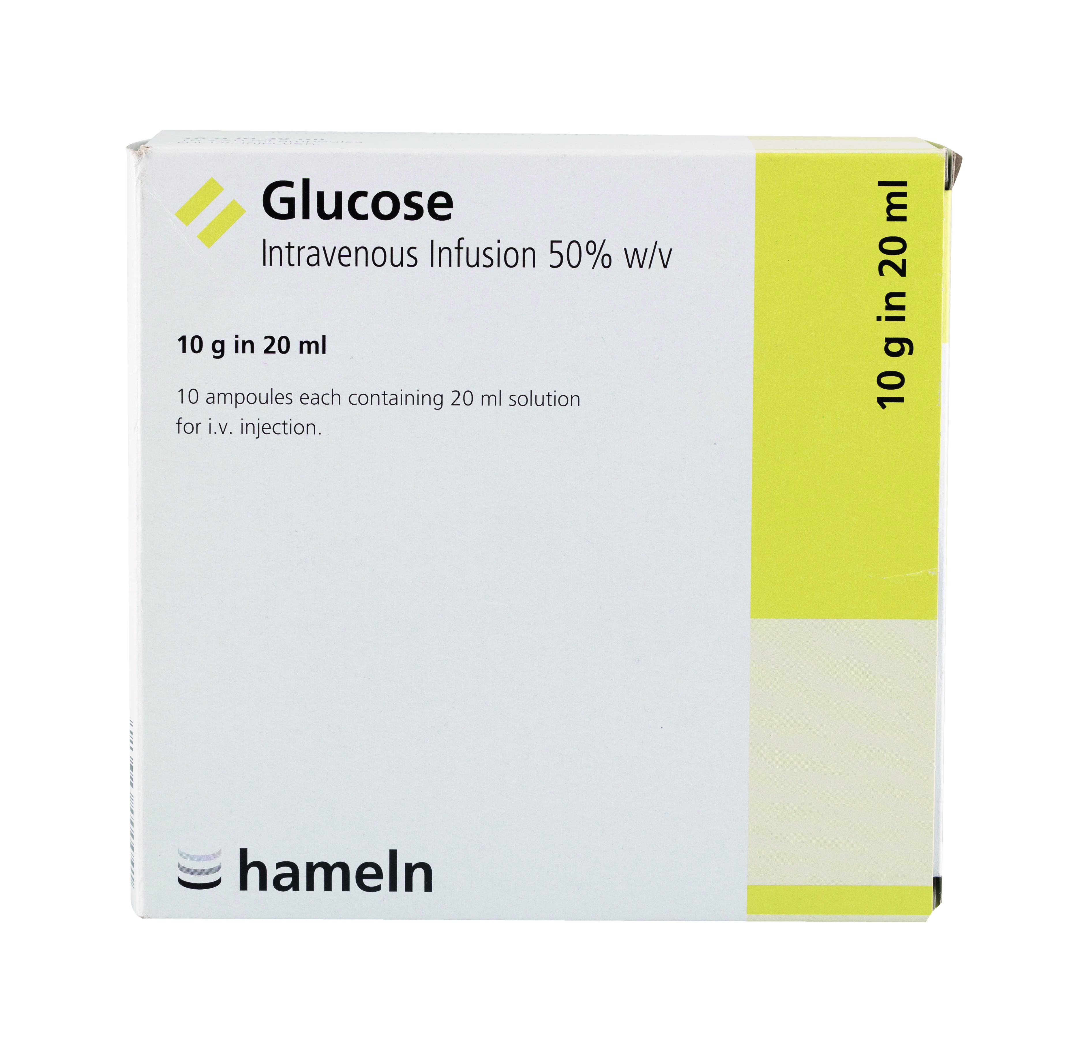 Glucose Injection 50% 20ml Ampule 10pk