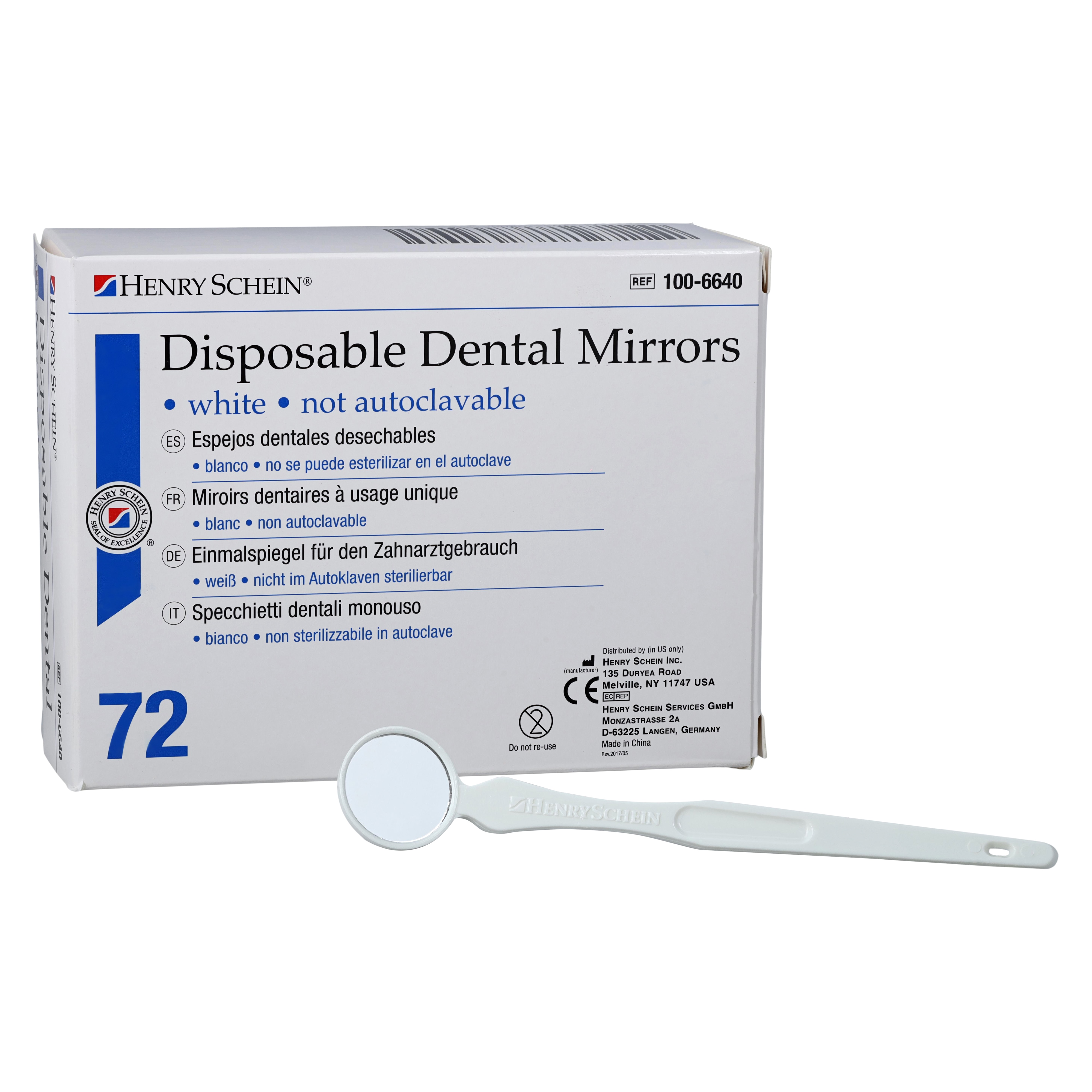 Mirror Plane Disposable 72/Bx