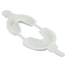 Acclean Dual Arch Fluoride Trays Foam Medium With Hinge White Disposable 30/Bx