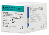 Suture 5-0 18" Polyester Braid D-14 Green 12/Bx