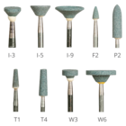 Silicone Carbide Mounted Points Green 12/Bx
