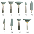 Silicone Carbide Mounted Points Green 12/Bx