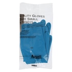 Nitrile / Latex Utility Gloves Small Blue 12Pr/Bg