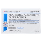 Absorbent Paper Points X-Fine Feathered 200/Bx
