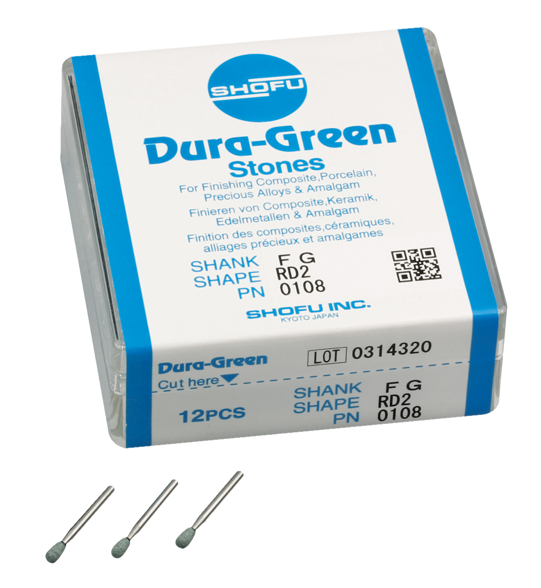 Dura-Green Polishing Stone RD2 0108 FG 12pk