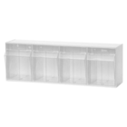 Tilt Bin Clear Polystyrene 5x5x7-1/2" Each