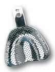 Afdruklepels metaal geperforeerd betande kaak - Assortiment, 6 stuks