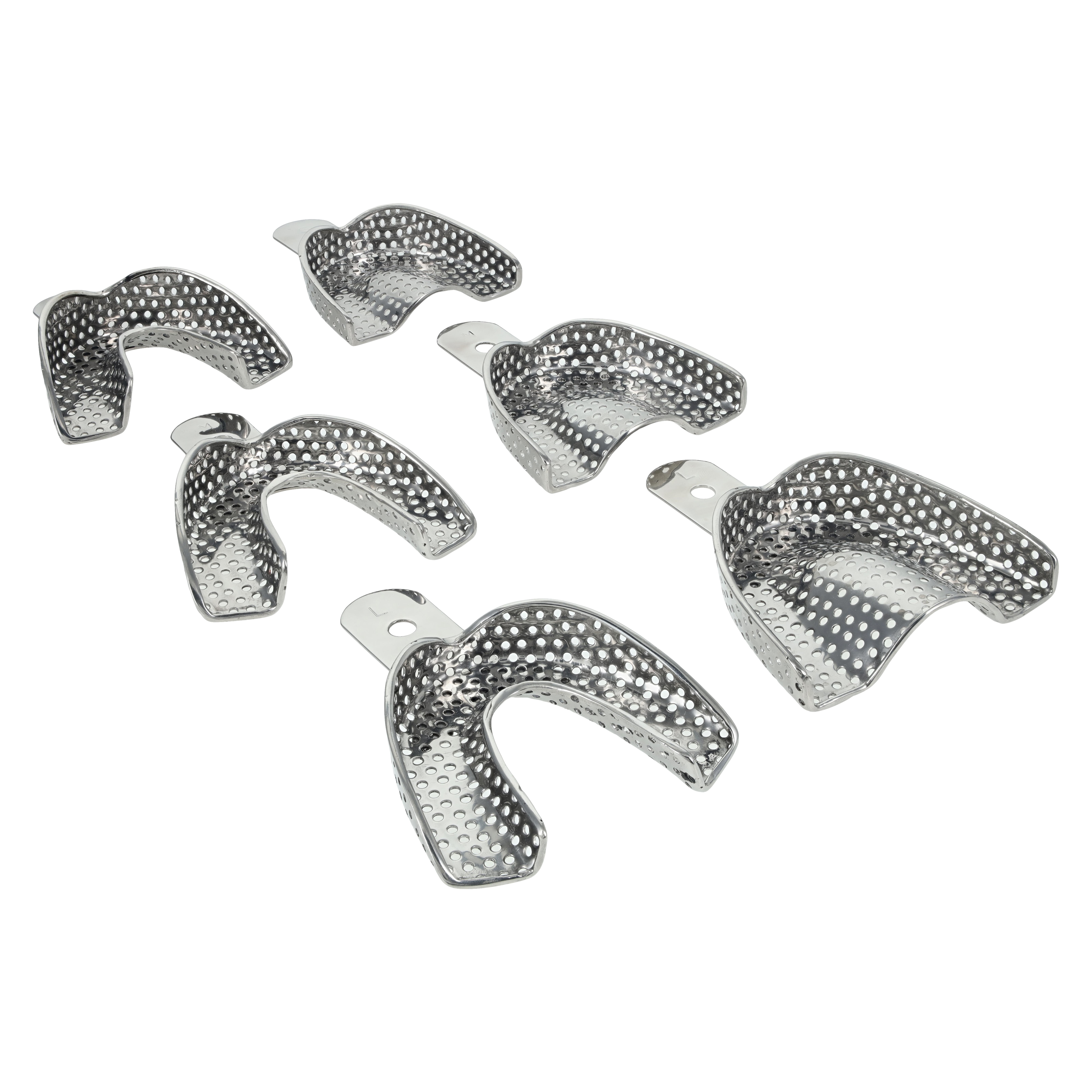 C-Type Impression Tray Perforated Regular Set Bx