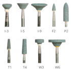 Silicone Carbide Mounted Points Green 12/Bx
