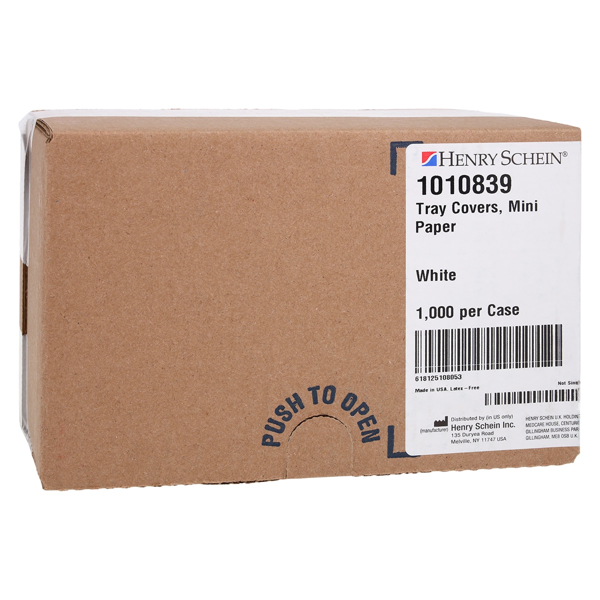 Mini F Tray Cover 5 in x 8 in White Disposable 1000/Bx