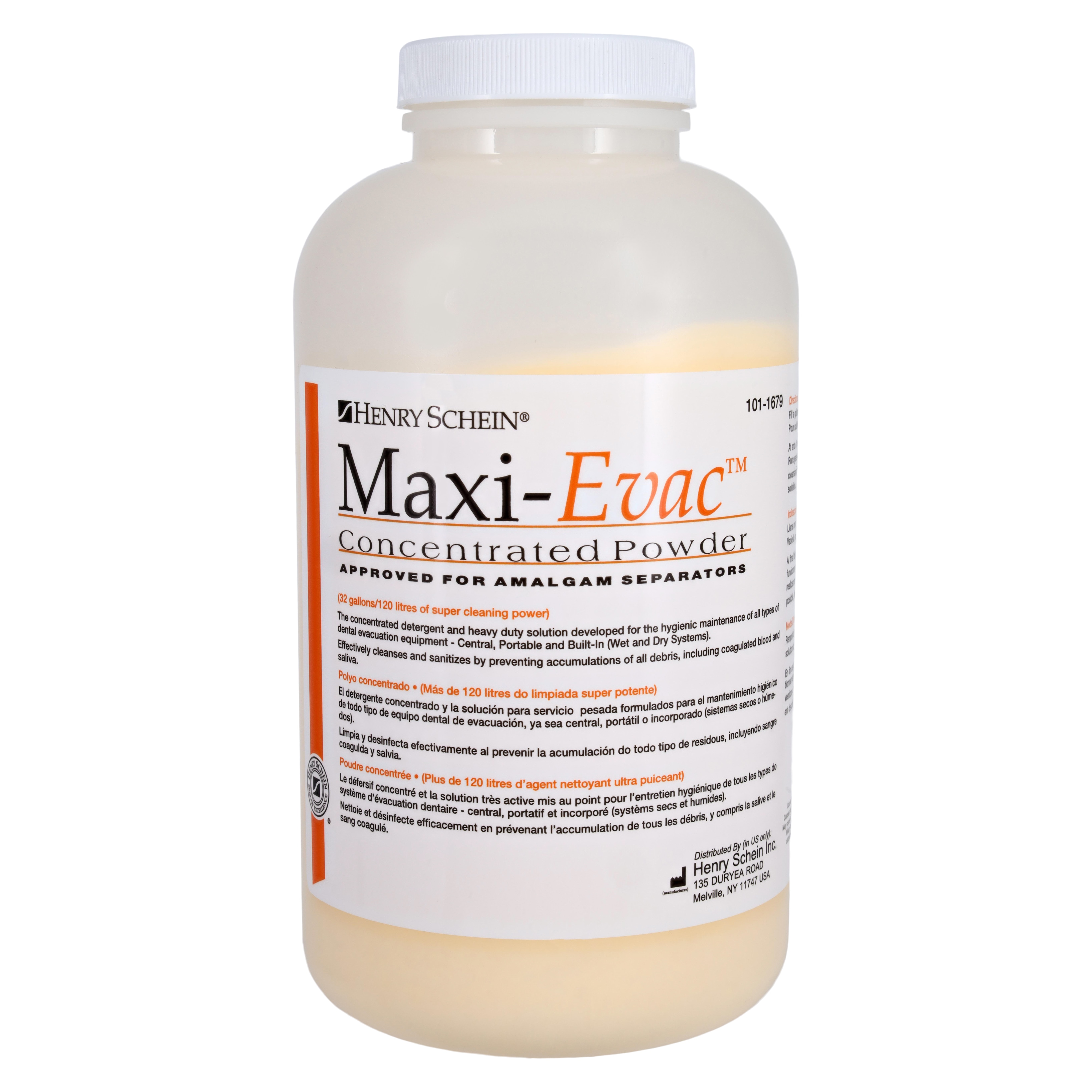 Maxi-Evac Evacuation System Cleaner Powder 32 oz 2Lb