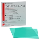 Latex Rubber Dam 5 in x 5 in Thin Gauge Green 52/Bx