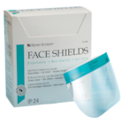 Protective Shield Pre-Assembled Clear / Blue Disposable 24/Bx