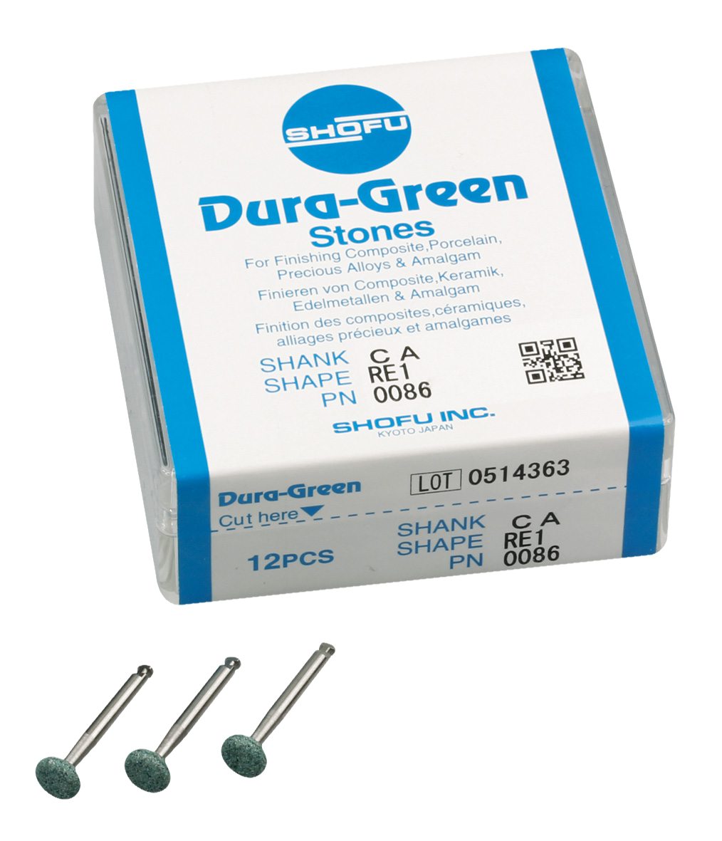 Dura-Green Polishing Stone RE1 0086 CA 12pk