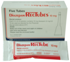 Diazepam Rectal Solution 10mg in 2.5ml Tube 5pk