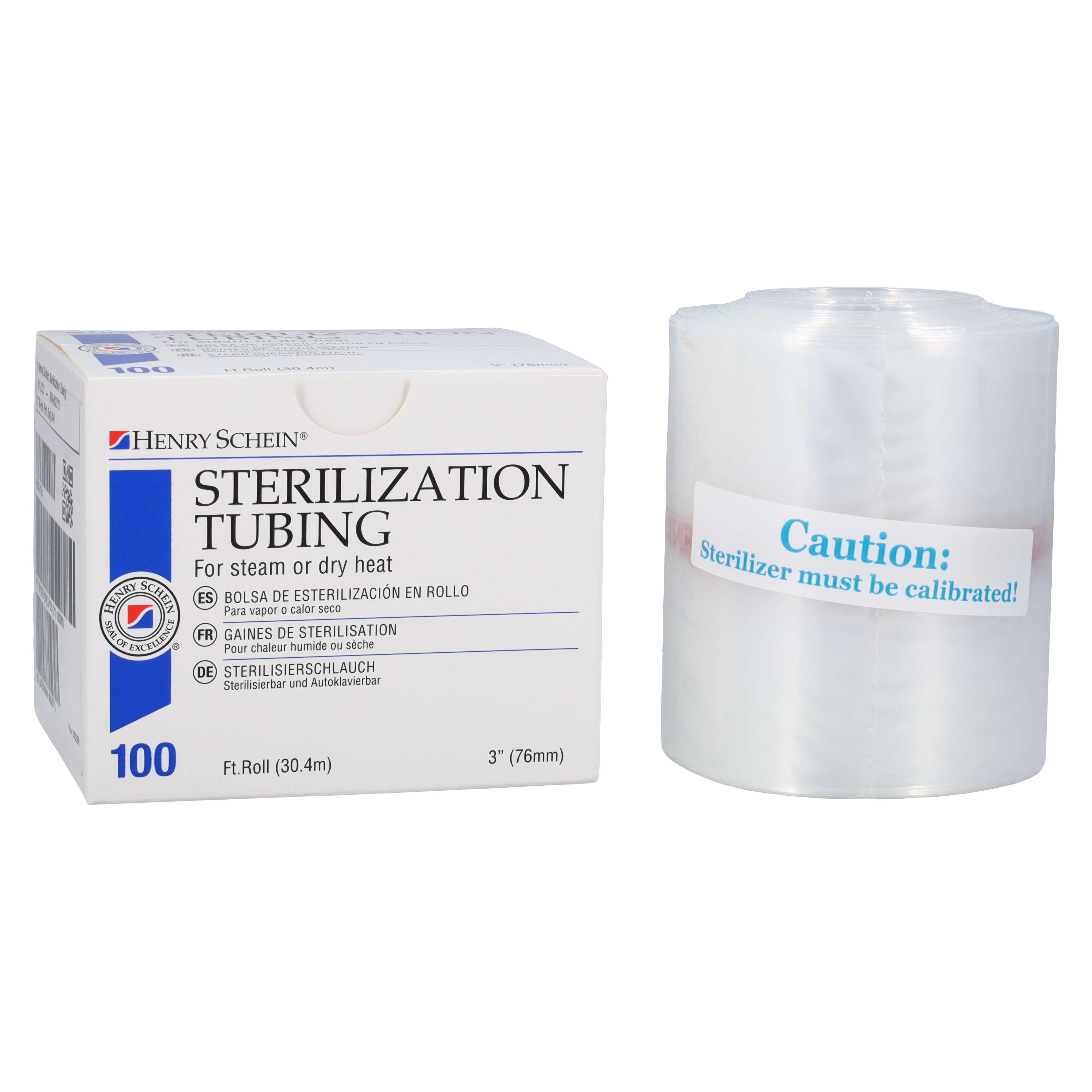 Sterilization Tubing 3 in x 10 in Nylon 100'/Rl