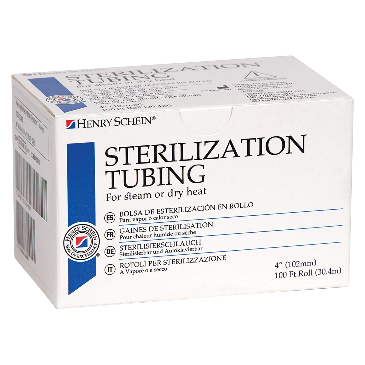 Sterilization Tubing 4 in x 10 in Nylon 100'/Rl