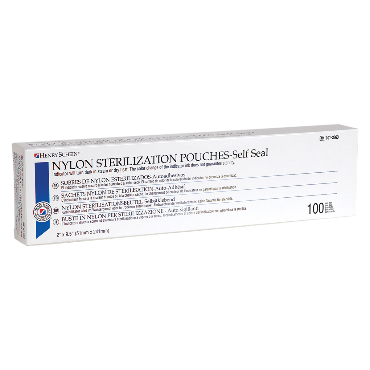 Sterilization Pouch Self Seal 2 in x 9.5 in 100/Bx