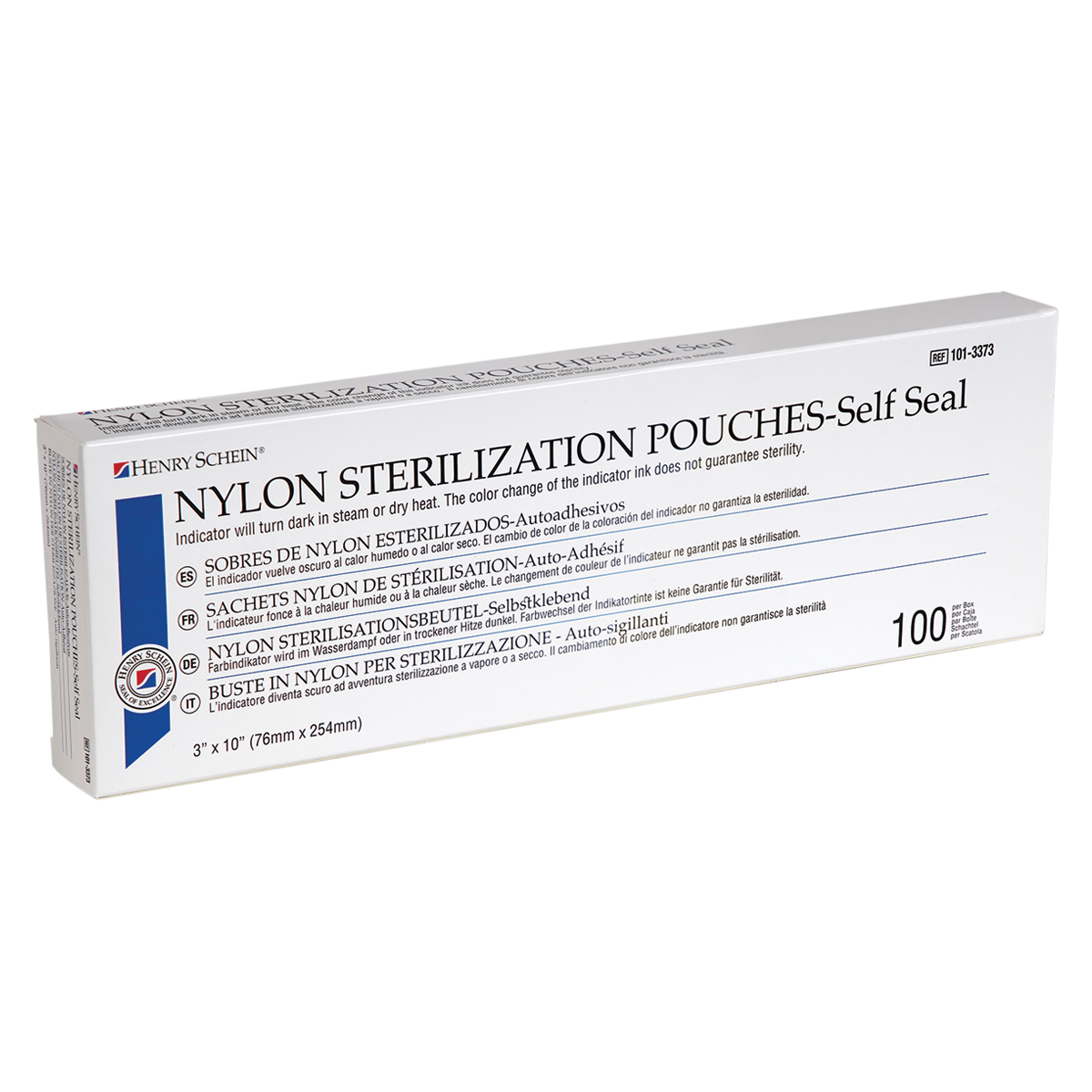 Sterilization Pouch Self Seal 3 in x 10 in 100/Bx