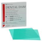 Latex Rubber Dam 6 in x 6 in Thin Gauge Green 36/Bx