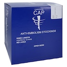 CAP Anti-Embolism Stocking Knee High Medium Unisex White