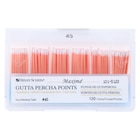 Maxima Hand Rolled Gutta Percha Points Size 45 White 120/Bx