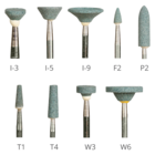 Silicone Carbide Mounted Points Green 12/Bx