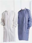 SafeCare Fluid Resistant Lab Coat 3 Pockets Long Sleeves Large Blue Unisex Ea