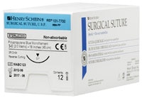 Suture 3-0 18" Polypropylene Monofilament C-7 Blue 12/Bx