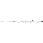 Continu-Flo IV Solution Set 10 Drops/mL 96" Male Luer Lock Adapter 48/Ca