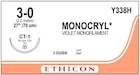 Monocryl Suture 3-0 27" Poliglecaprone 25 Monofilament CT-1 Violet 36/Bx