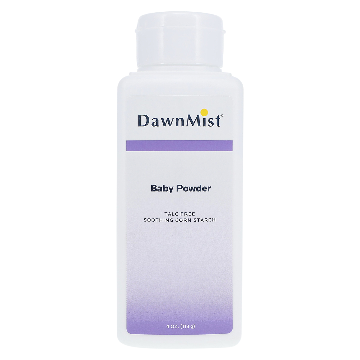 DawnMist Baby Powder Blended Cornstarch Fresh Scent 4oz 48/Ca